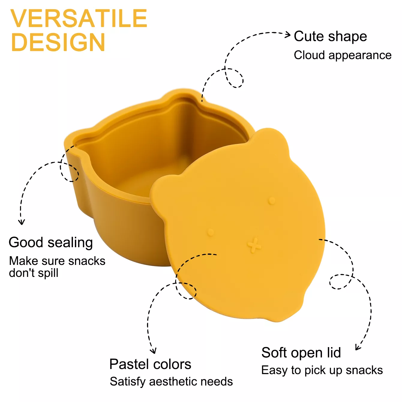 Baby Cartoon Silicone Snack Cup - Image 4