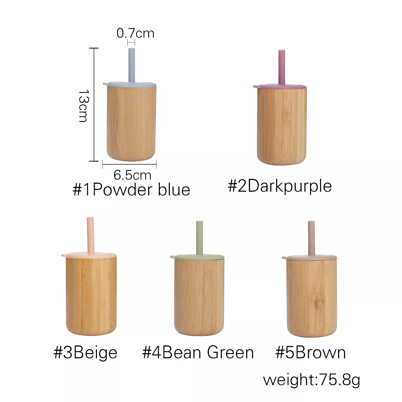 Leakproof Bamboo & Silicone Sippy Cup - Image 7