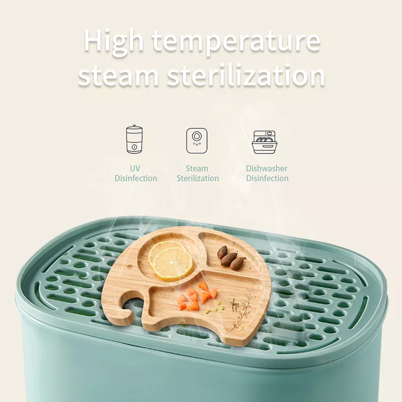 Wooden Baby Feeding Bowl with Silicone Suction Cup - Image 5