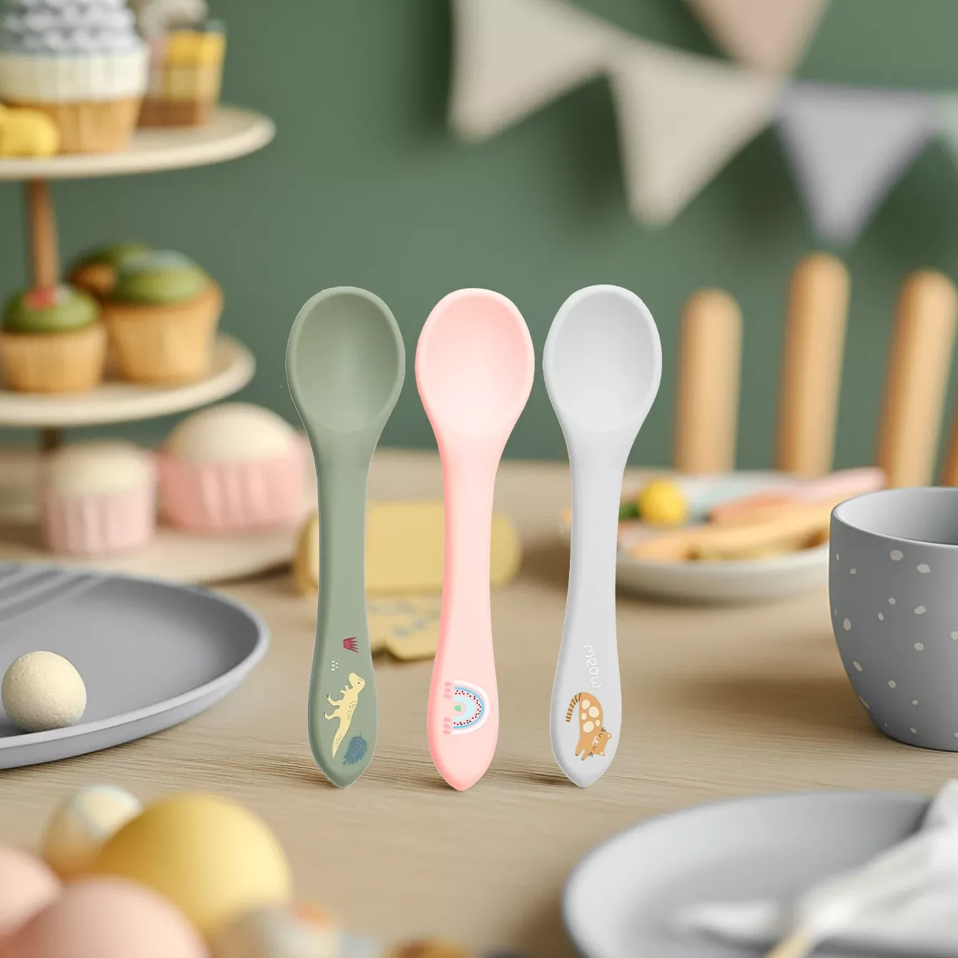 Cartoon Baby Silicone Training Spoon - Image 2