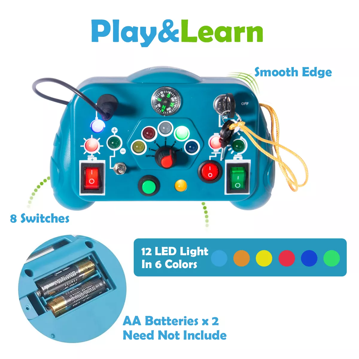 Montessori Busy Board – Educational Travel Toy for Toddlers - Image 4