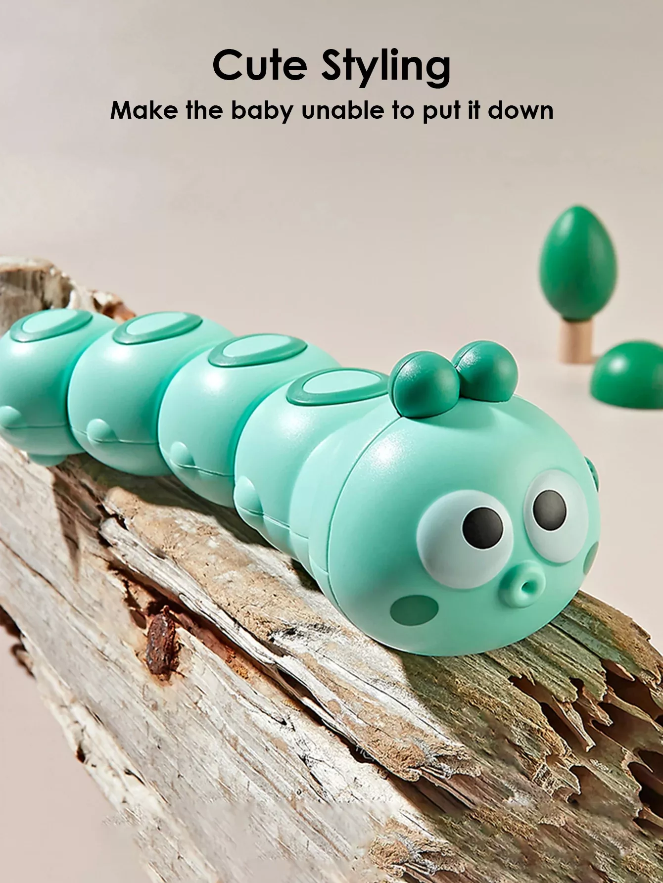Interactive Wind-Up Crawling Caterpillar Toy – Fun & Educational - Image 2