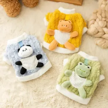 Korean Style Cartoon Panda Bear Winter Dog Clothes