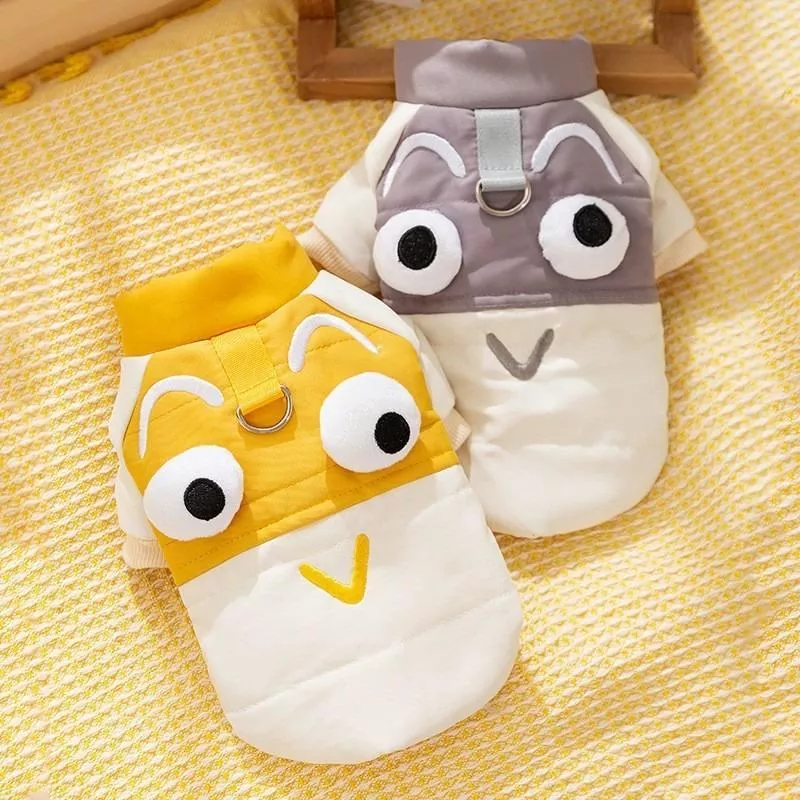 Cute Big Eyes Winter Dog Vest