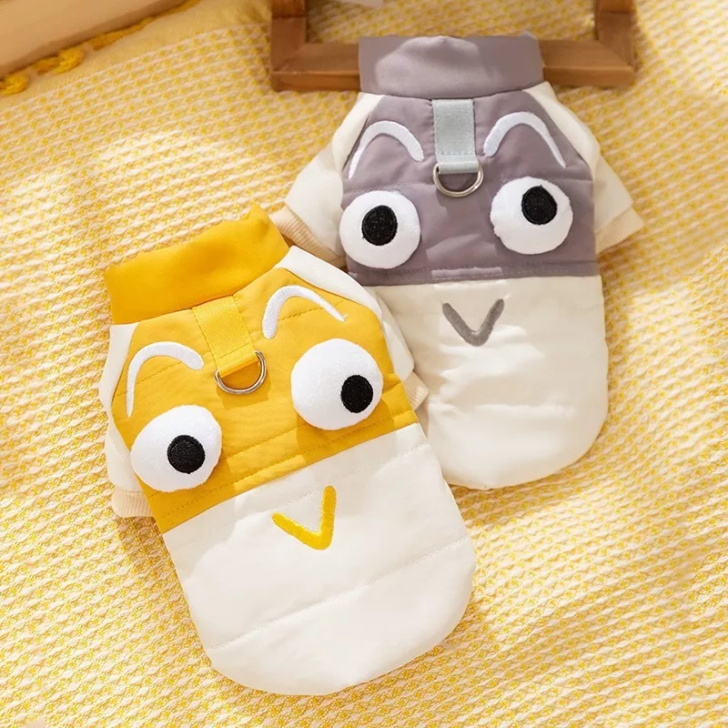 Cute Big Eyes Winter Dog Vest - Image 5