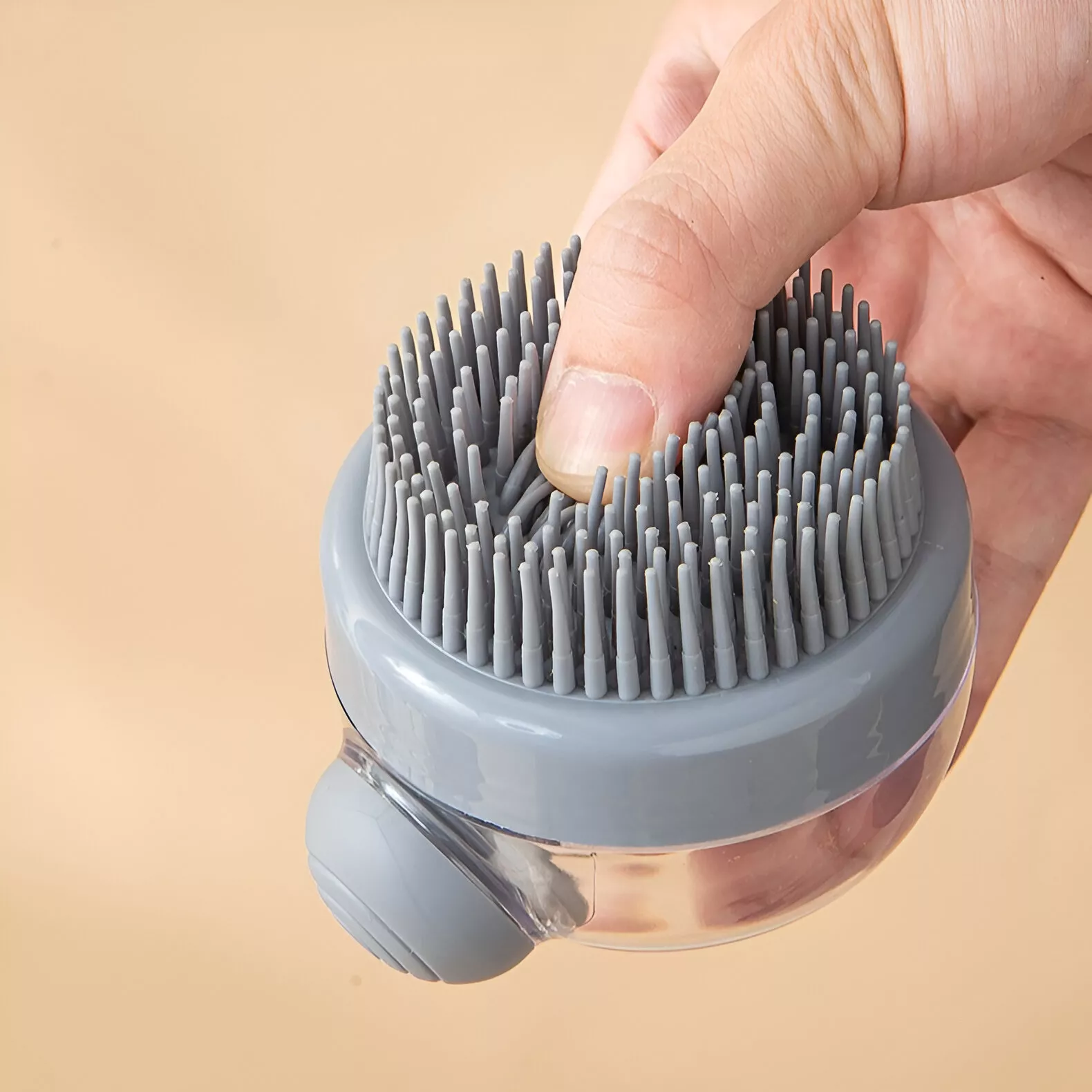 Soft Silicone Pet Bath Brush with Shampoo Dispenser – Gentle Massage Grooming Tool - Image 4