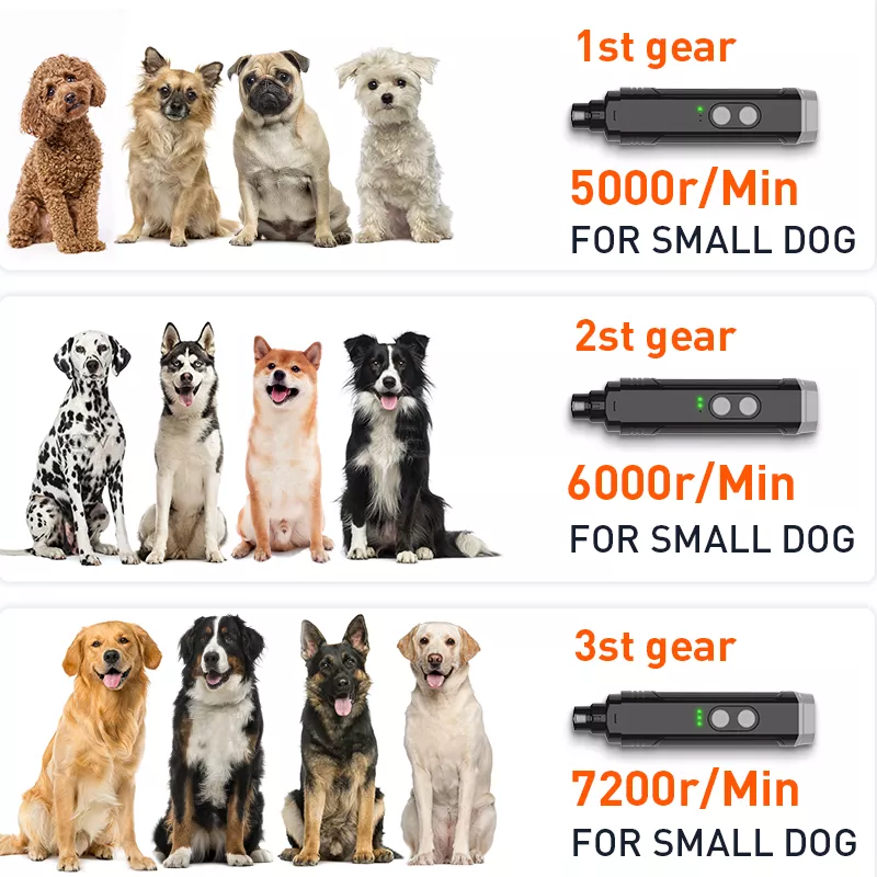 Electric Pet Nail Grinder with LED Lights – Rechargeable Dog & Cat Nail Trimmer - Image 5