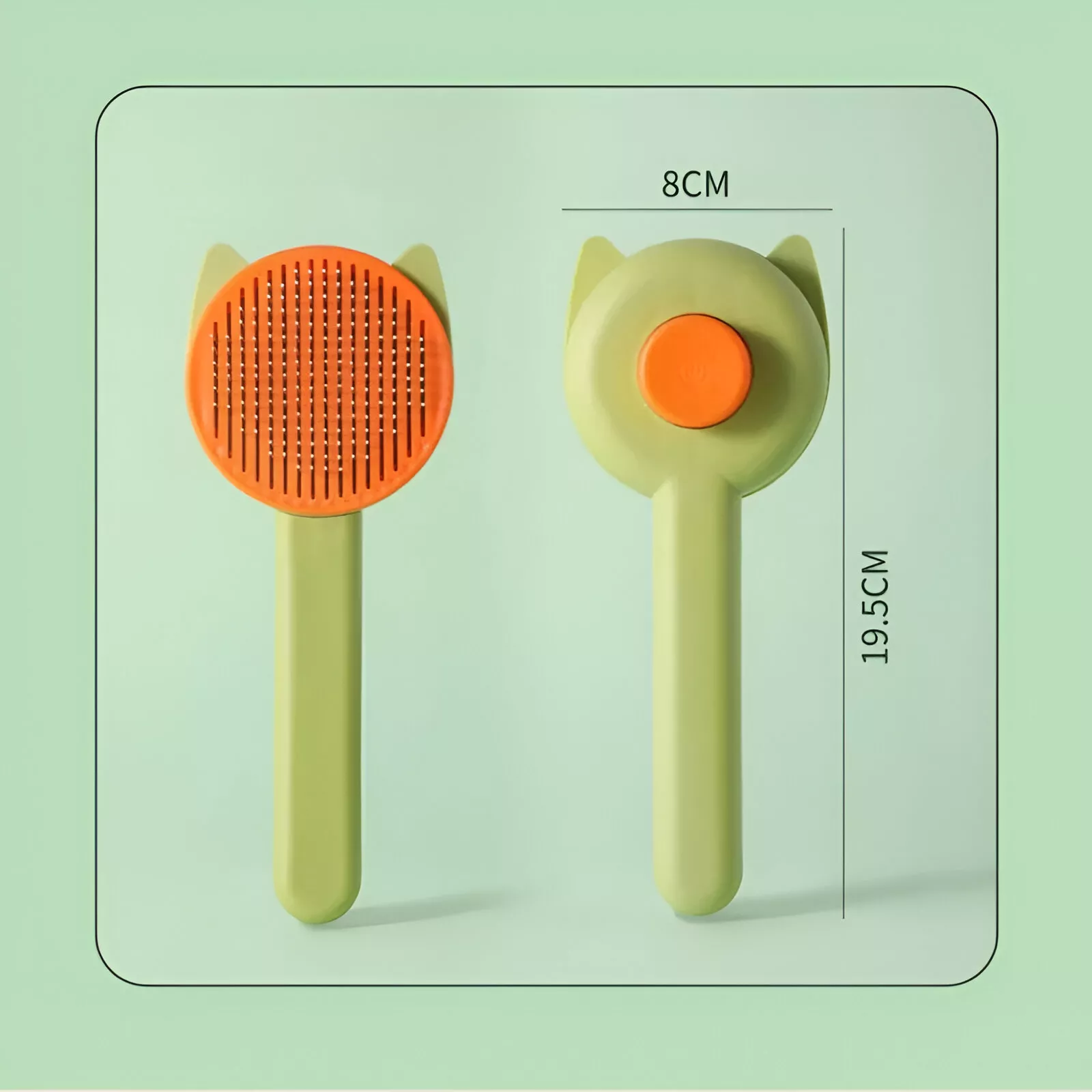 One-Click Pet Hair Removal Grooming Brush for Cats and Dogs - Image 7