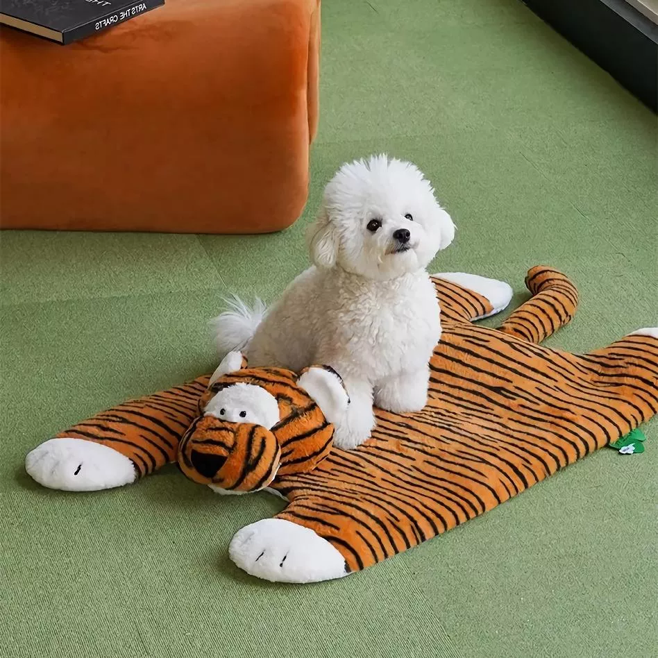 Tiger Shaped Pet Bed & Floor Mat – Cozy, Washable, All-Season Comfort for Cats & Dogs - Image 6