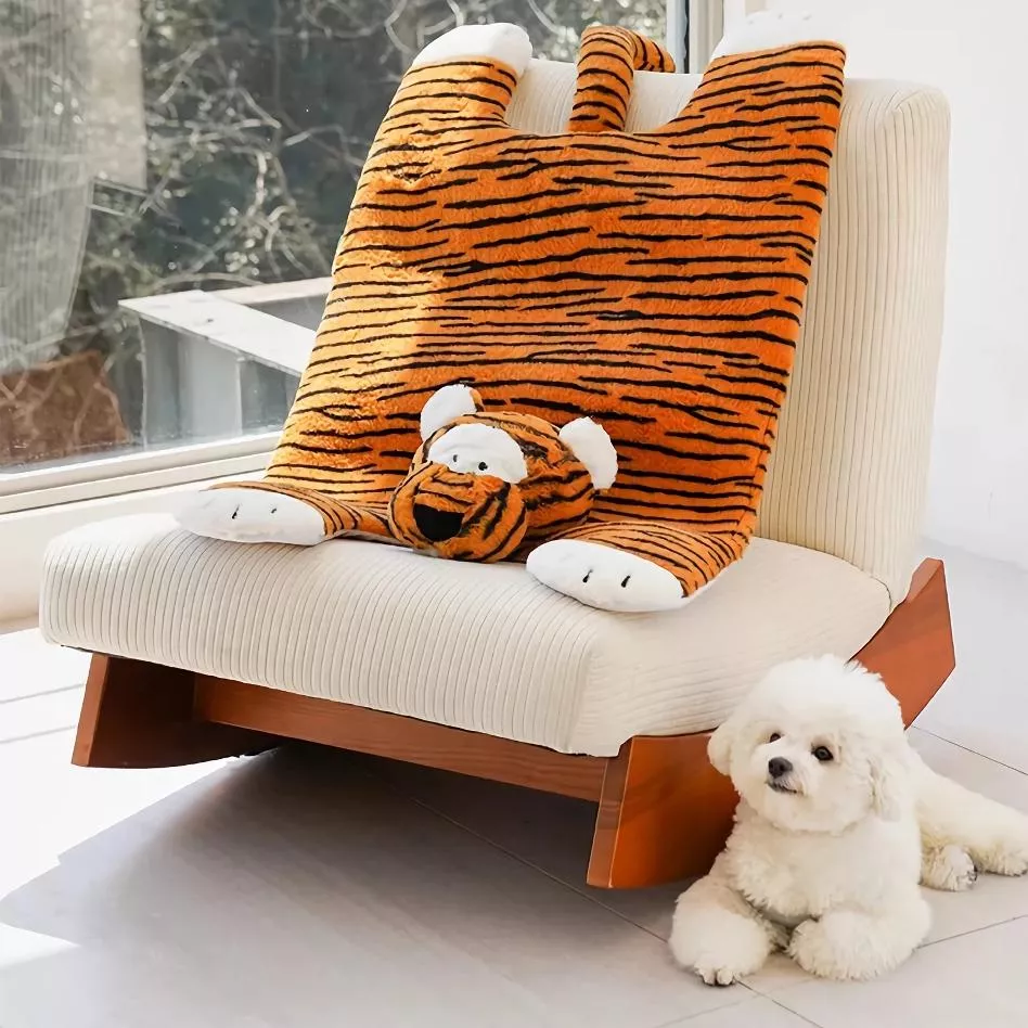 Tiger Shaped Pet Bed & Floor Mat – Cozy, Washable, All-Season Comfort for Cats & Dogs - Image 5