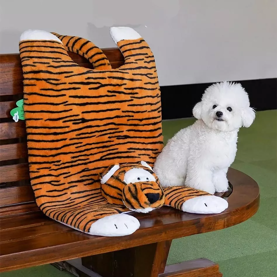 Tiger Shaped Pet Bed & Floor Mat – Cozy, Washable, All-Season Comfort for Cats & Dogs - Image 2