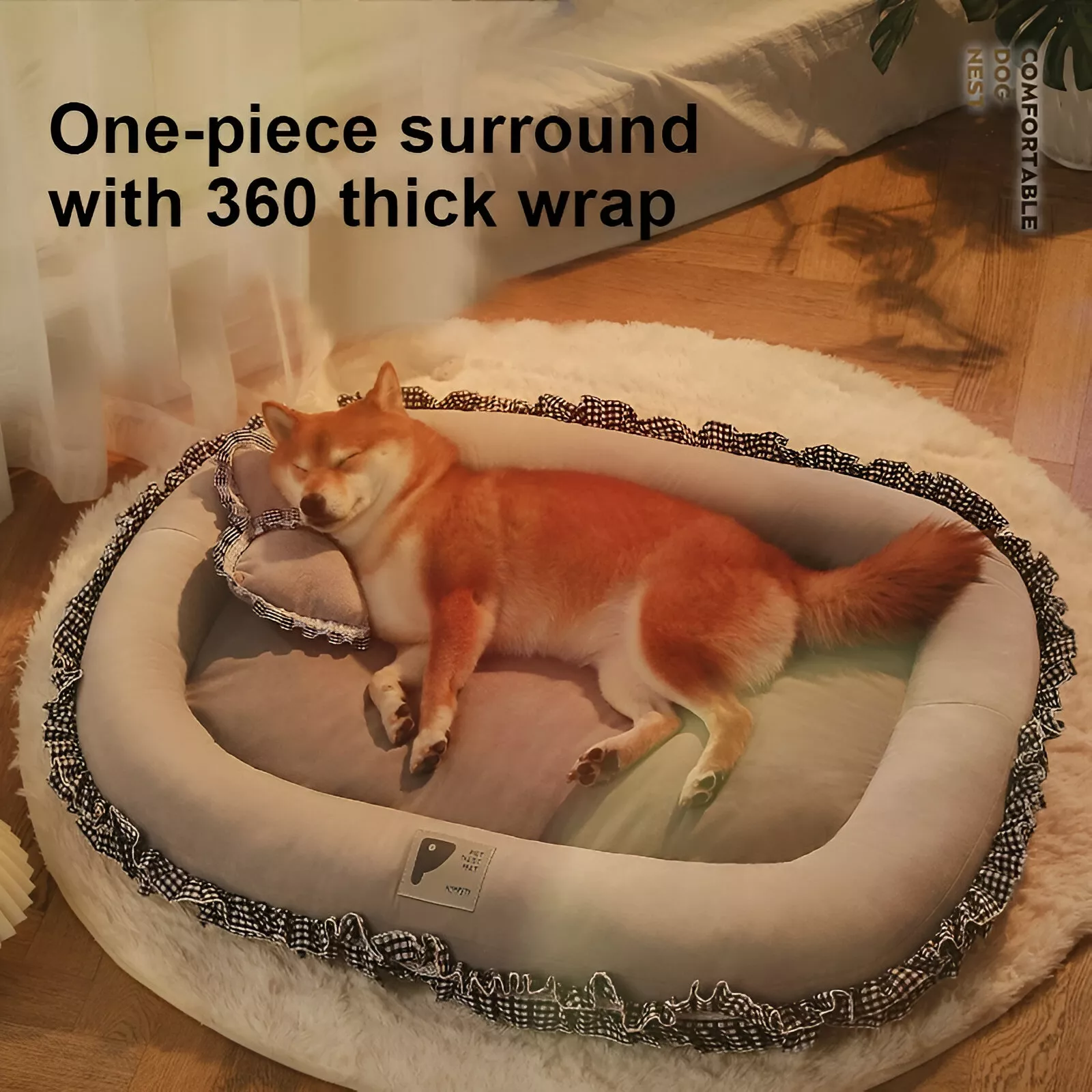 Cozy Warm Dog & Cat Bed – Soft, Breathable Cushion for Deep Sleep - Image 4