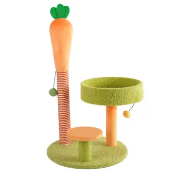 Carrot-Shaped Cat Scratcher and Climbing Frame