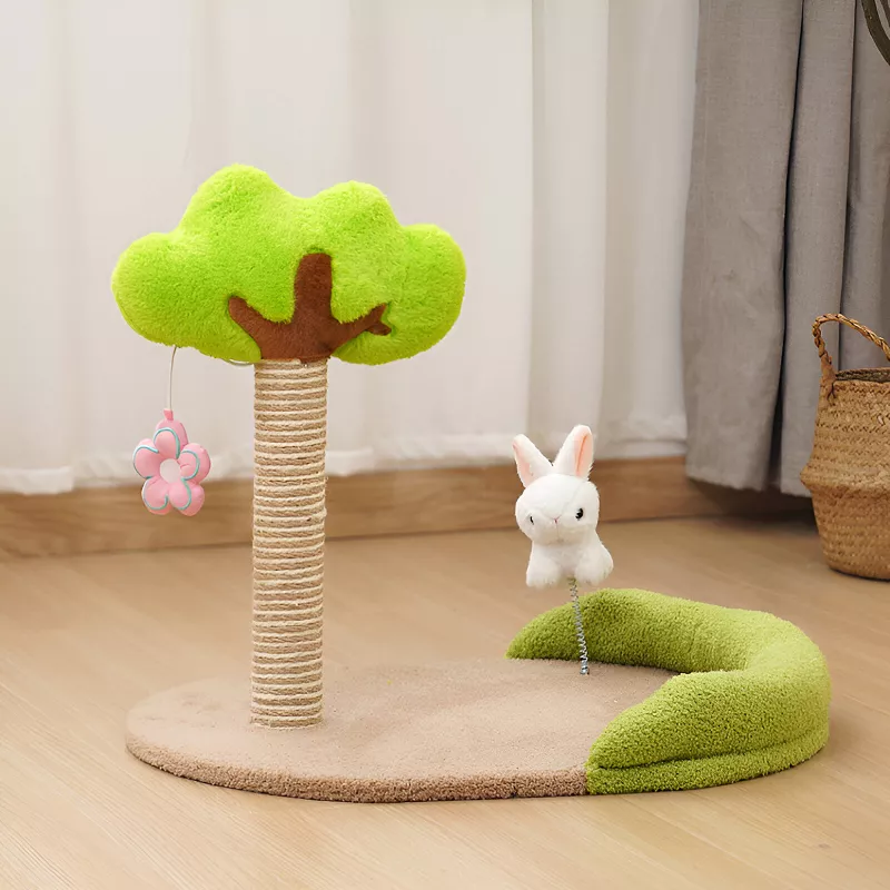 Cat Scratcher Tree House Sisal Scratching Post