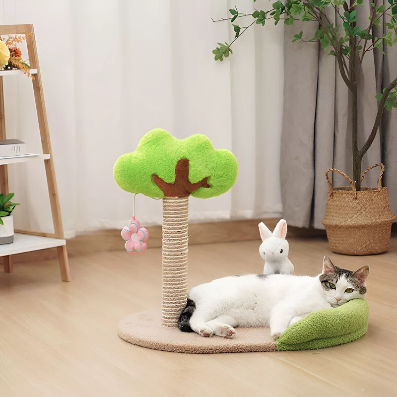 Cat Scratcher Tree House Sisal Scratching Post - Image 5