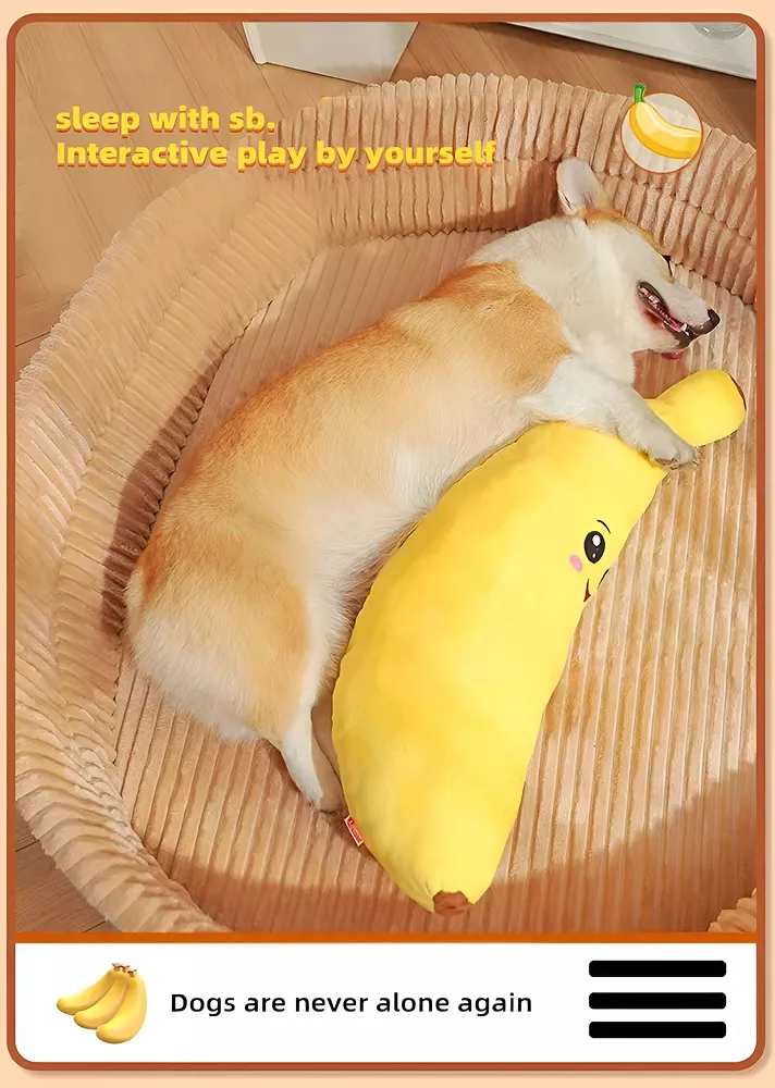 Interactive Squeaky Plush Puppy Chew Toy - Image 6