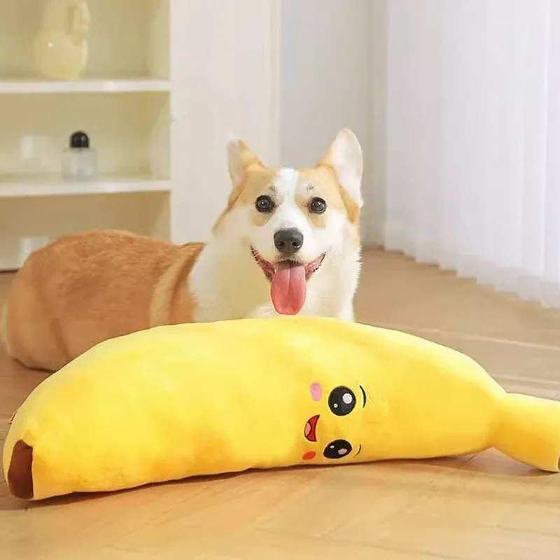 Interactive Squeaky Plush Puppy Chew Toy