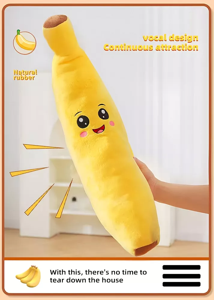 Interactive Squeaky Plush Puppy Chew Toy - Image 4