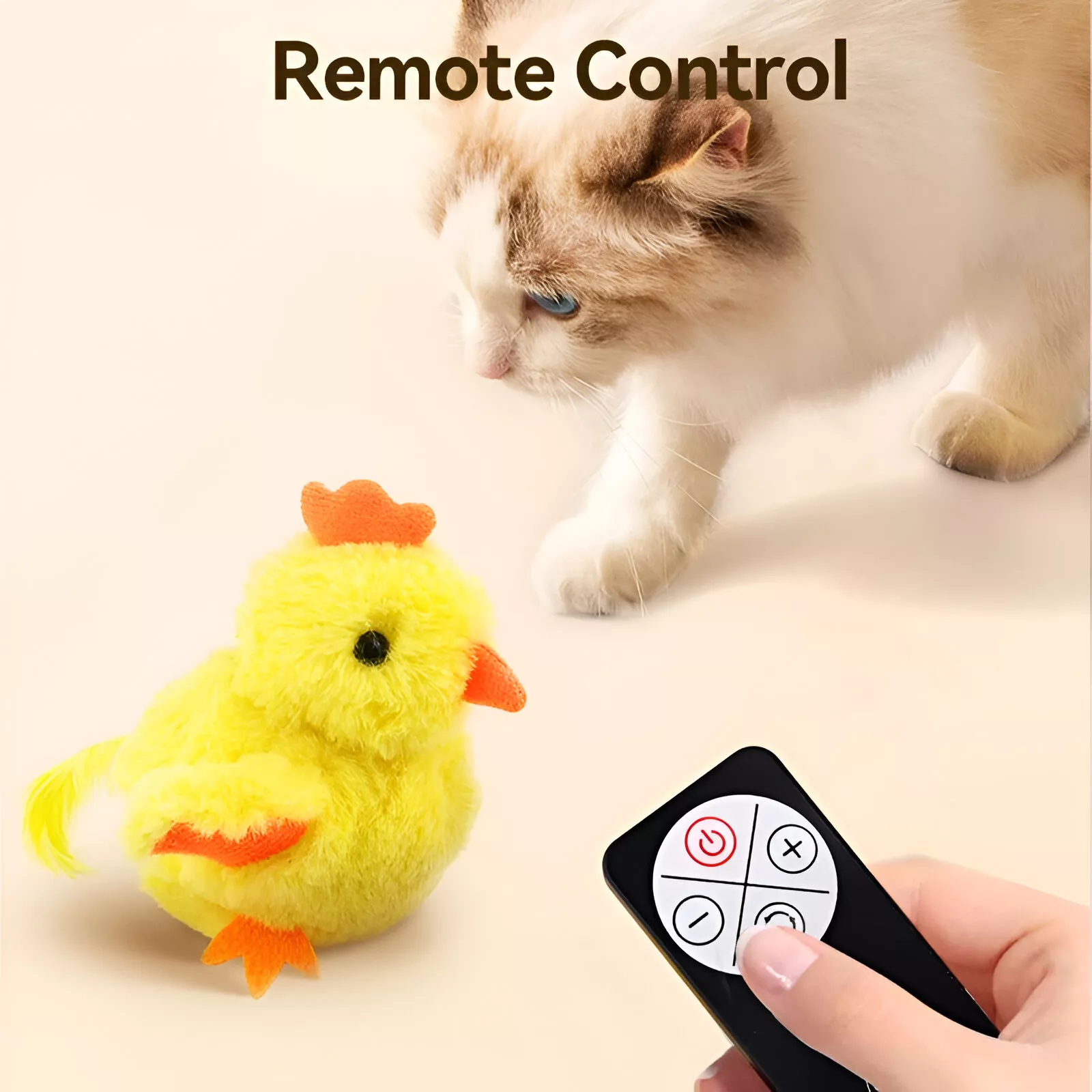 Interactive Flapping Chick Cat Toy with Realistic Sounds & Remote Control - Image 5