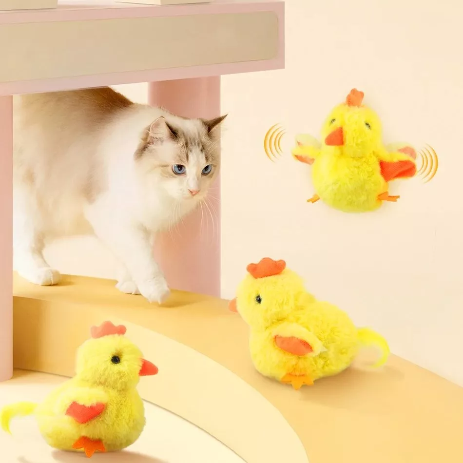 Interactive Flapping Chick Cat Toy with Realistic Sounds & Remote Control - Image 3