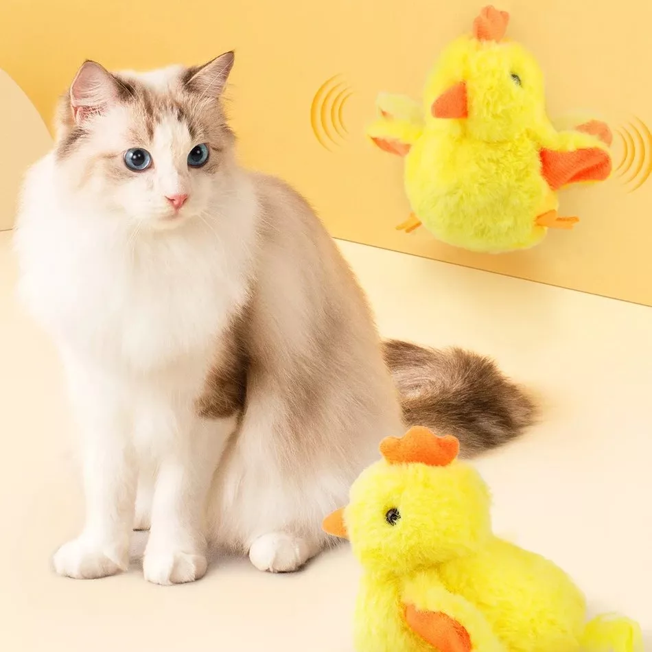 Interactive Flapping Chick Cat Toy with Realistic Sounds & Remote Control - Image 2
