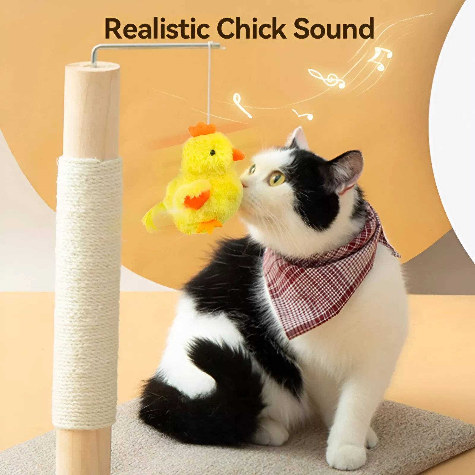 Interactive Flapping Chick Cat Toy with Realistic Sounds & Remote Control - Image 4