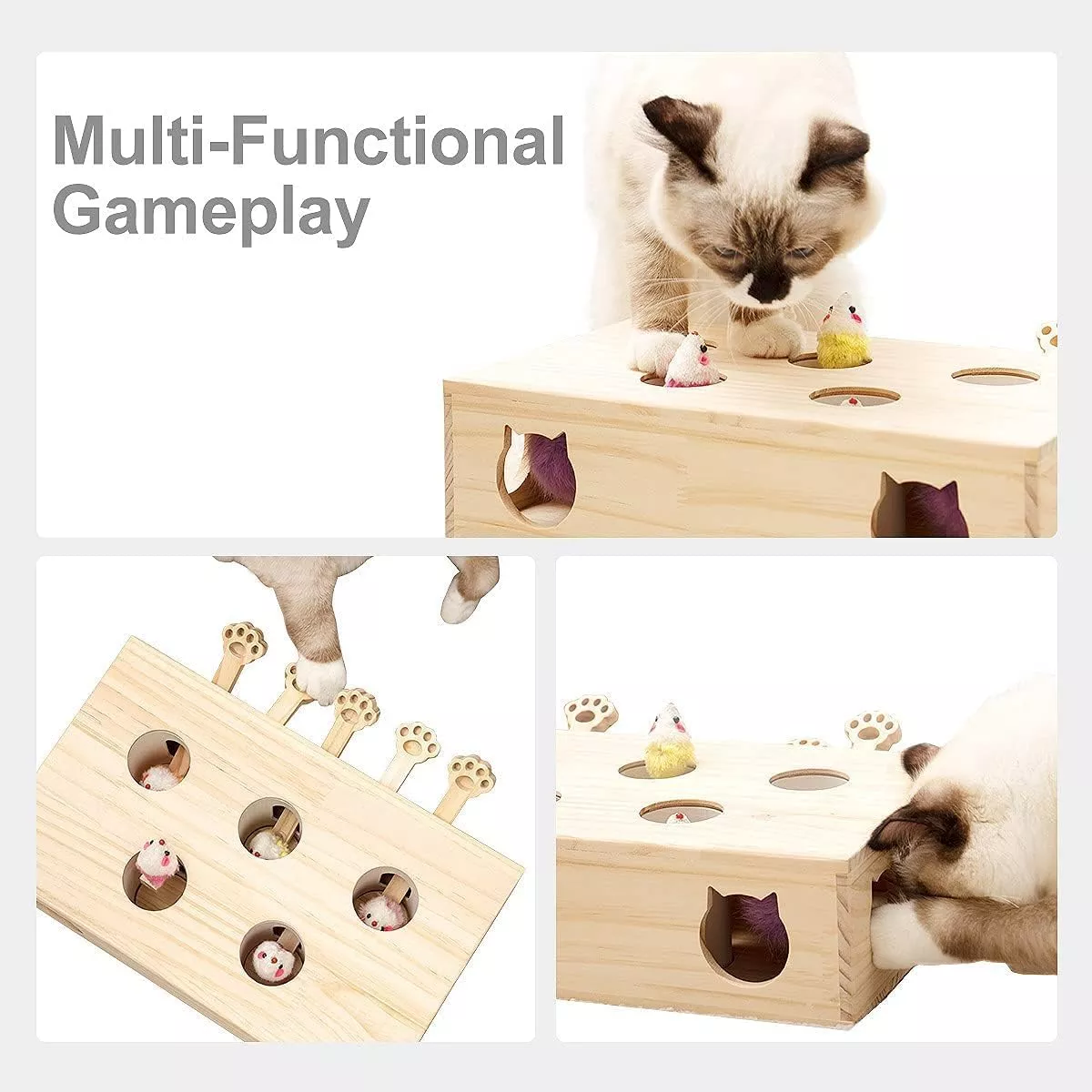 Interactive Whack-a-Mole Cat Toy - Image 3