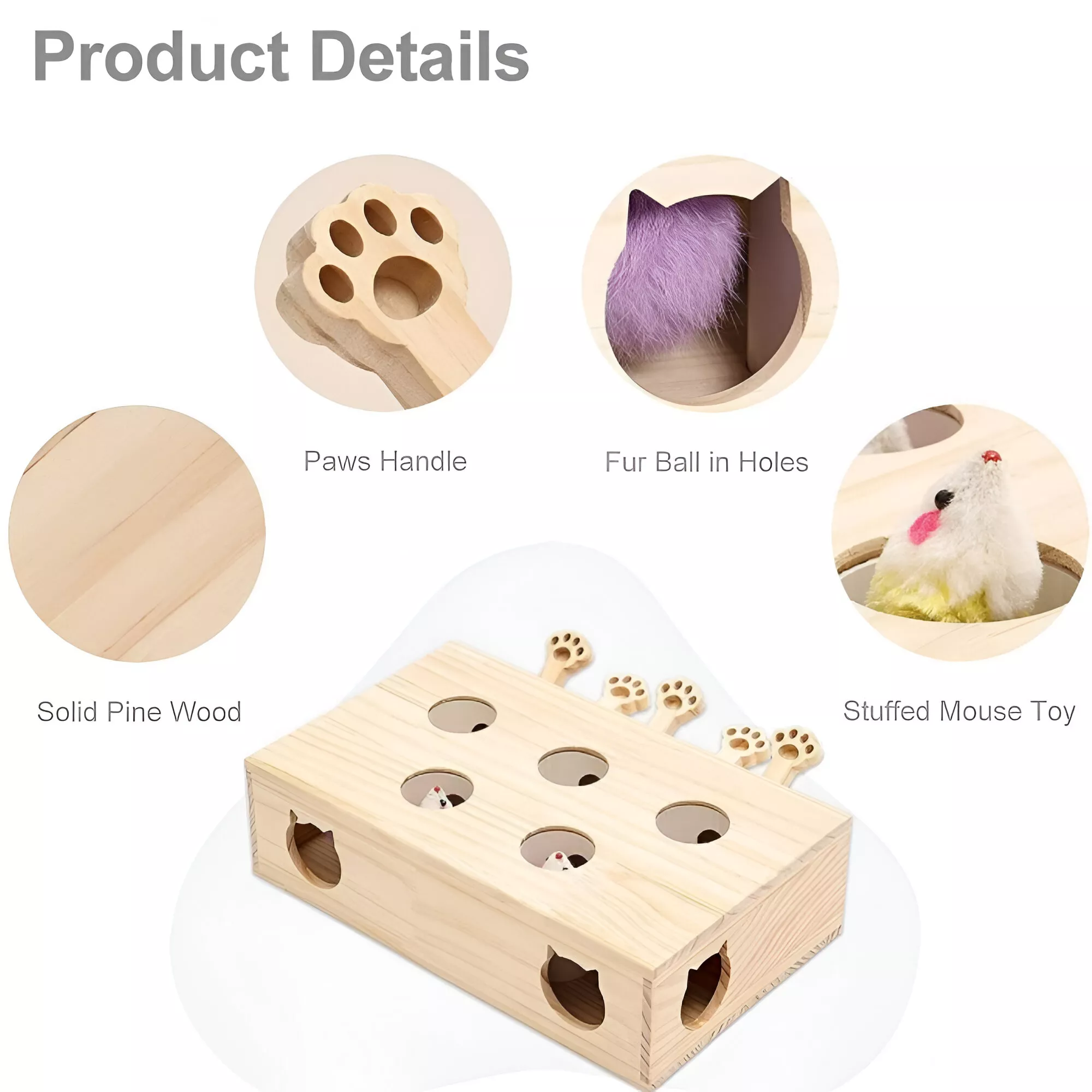 Interactive Whack-a-Mole Cat Toy - Image 4