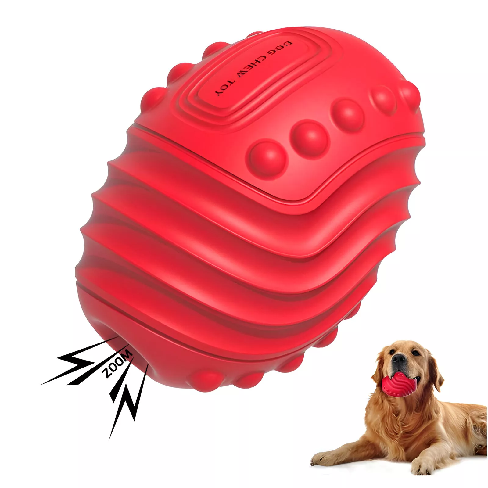 Tough Rubber Dog Chew Toy - Image 3