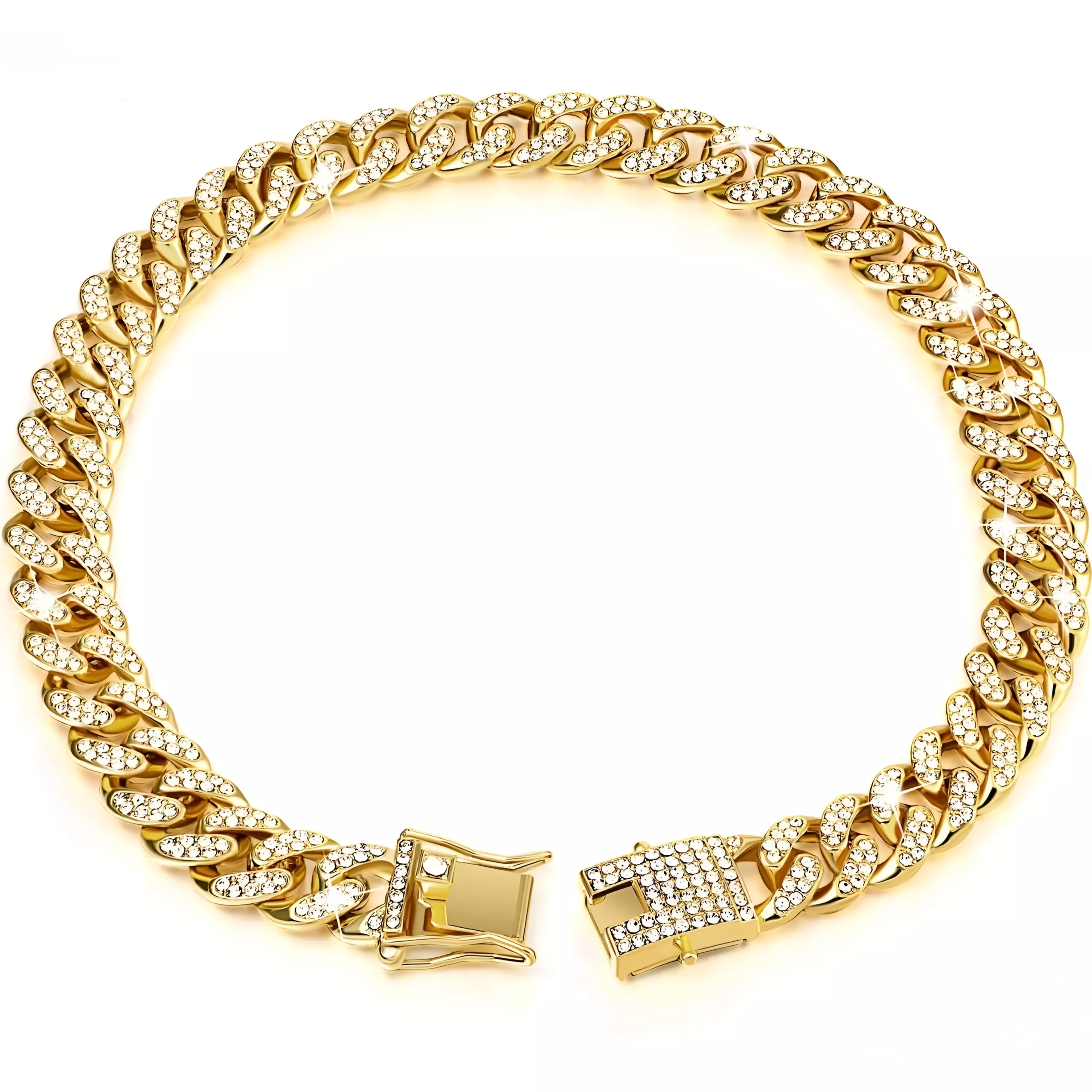 Diamond Cuban Chain Dog and Cat Collar