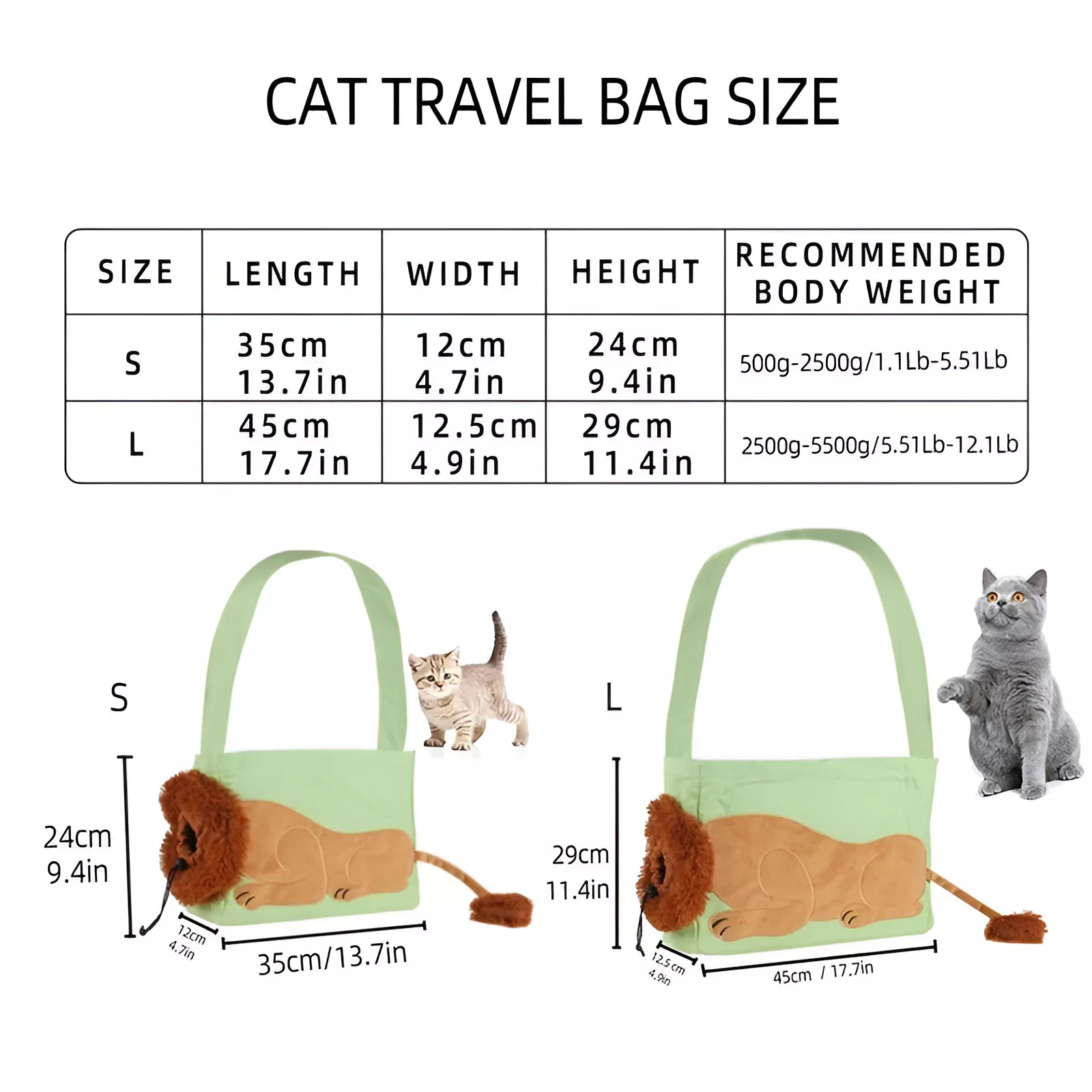 Lion-Shaped Pet Carrier Bag for Small Dogs & Cats - Image 6