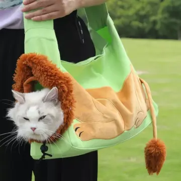Lion-Shaped Pet Carrier Bag for Small Dogs & Cats
