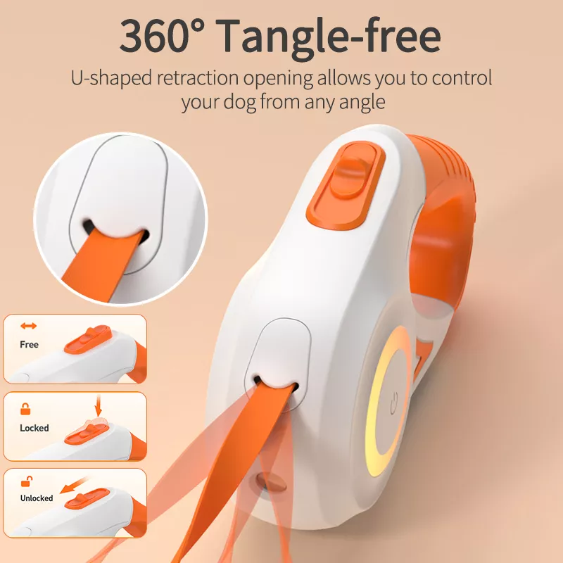 LED Retractable Dog Leash with Luminous Light & Tangle-Free Design - Image 6