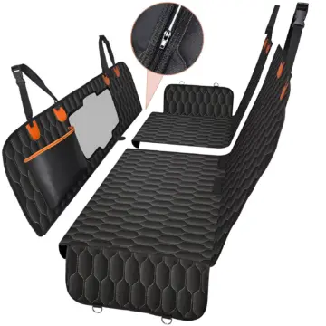 6-in-1 Dog Car Seat Cover Waterproof with Mesh Visual Window for Trucks & SUVs