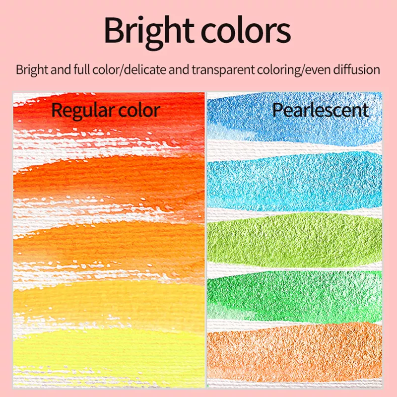 90 Colors Watercolor Paint Set - Neon, Metallic, Pearlescent, Fluorescent Pigments for Artists - Image 5