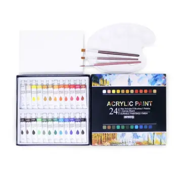 24 Colors Acrylic Paint Set