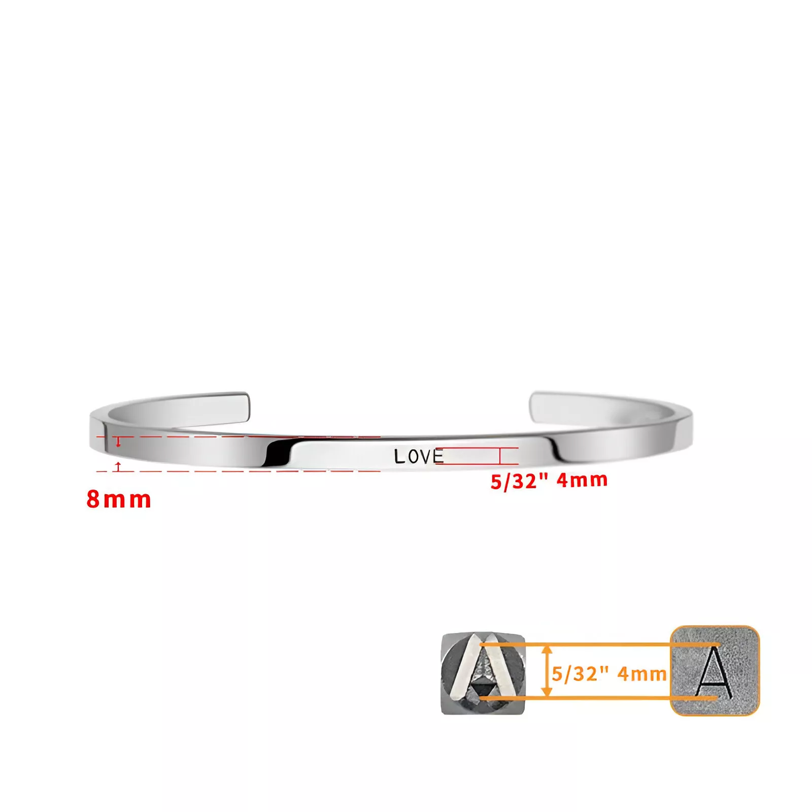 36Pcs 4mm Steel Metal Stamp Set for Jewelry Craft Stamping - Image 7