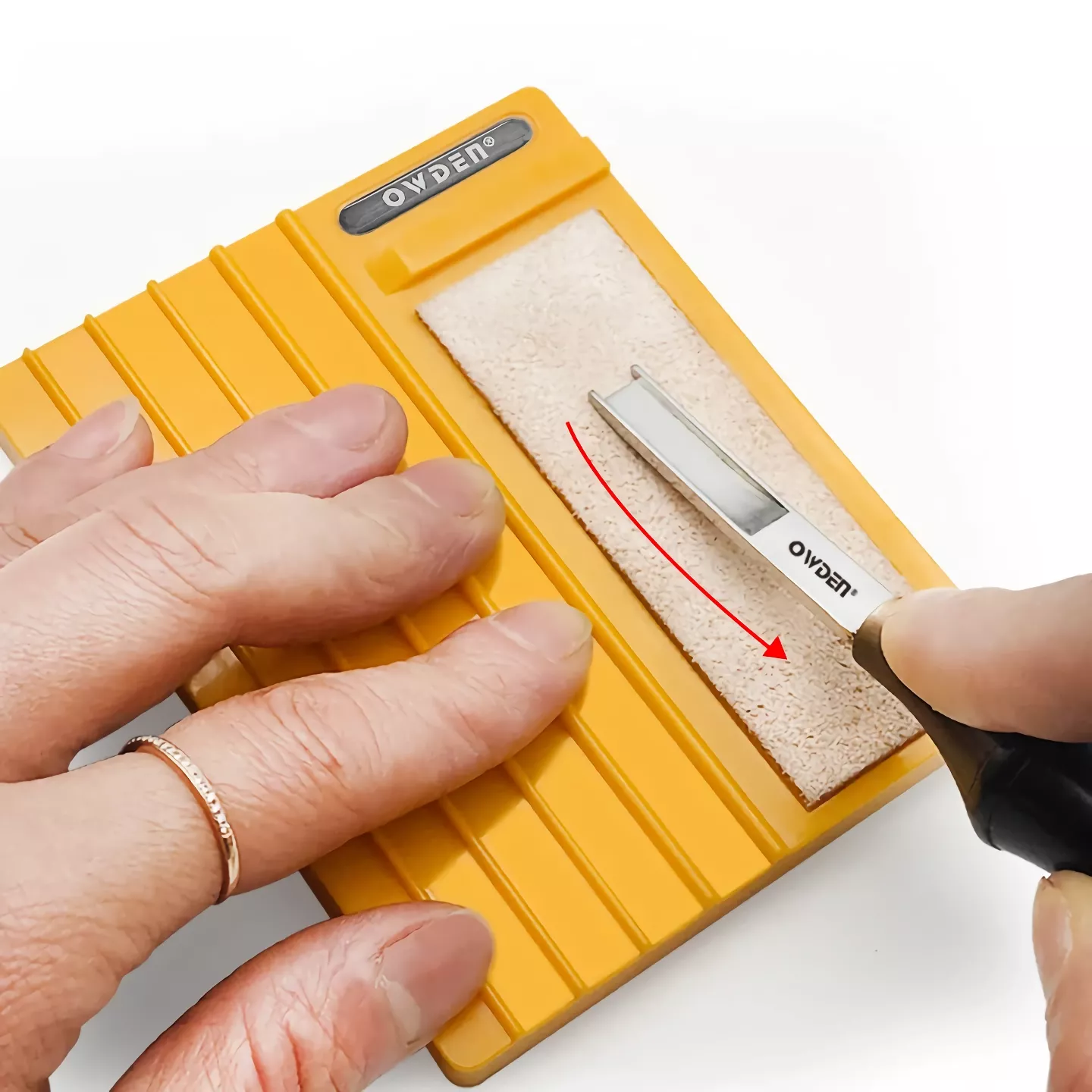 Extended Leather Edge Beveler Sharpener with Sandpaper - Image 6