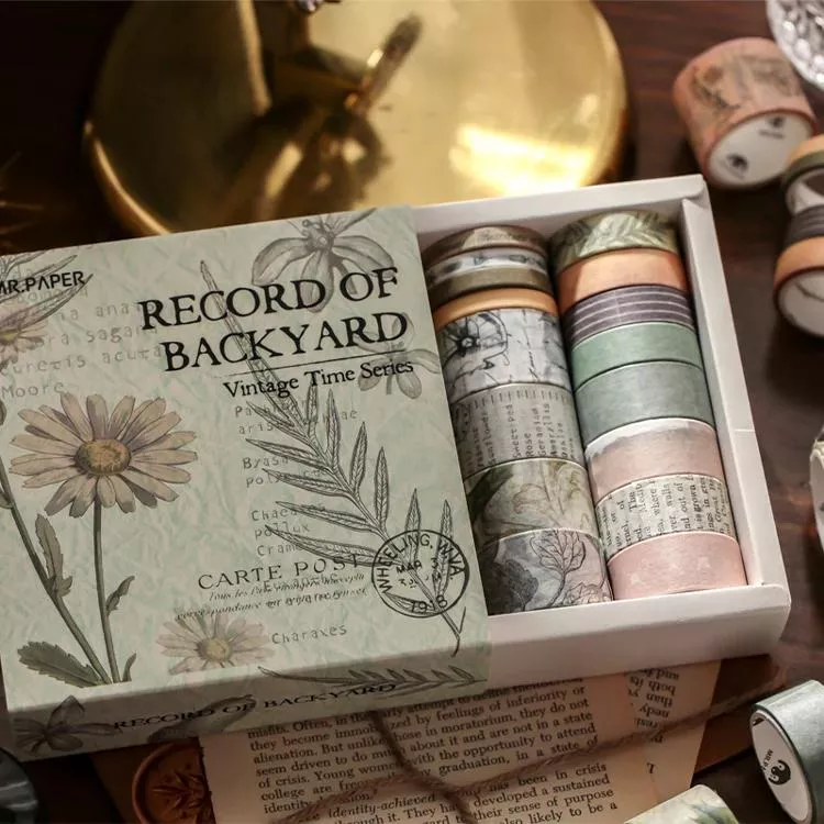 Vintage Butterfly Decorative Washi Tape Set