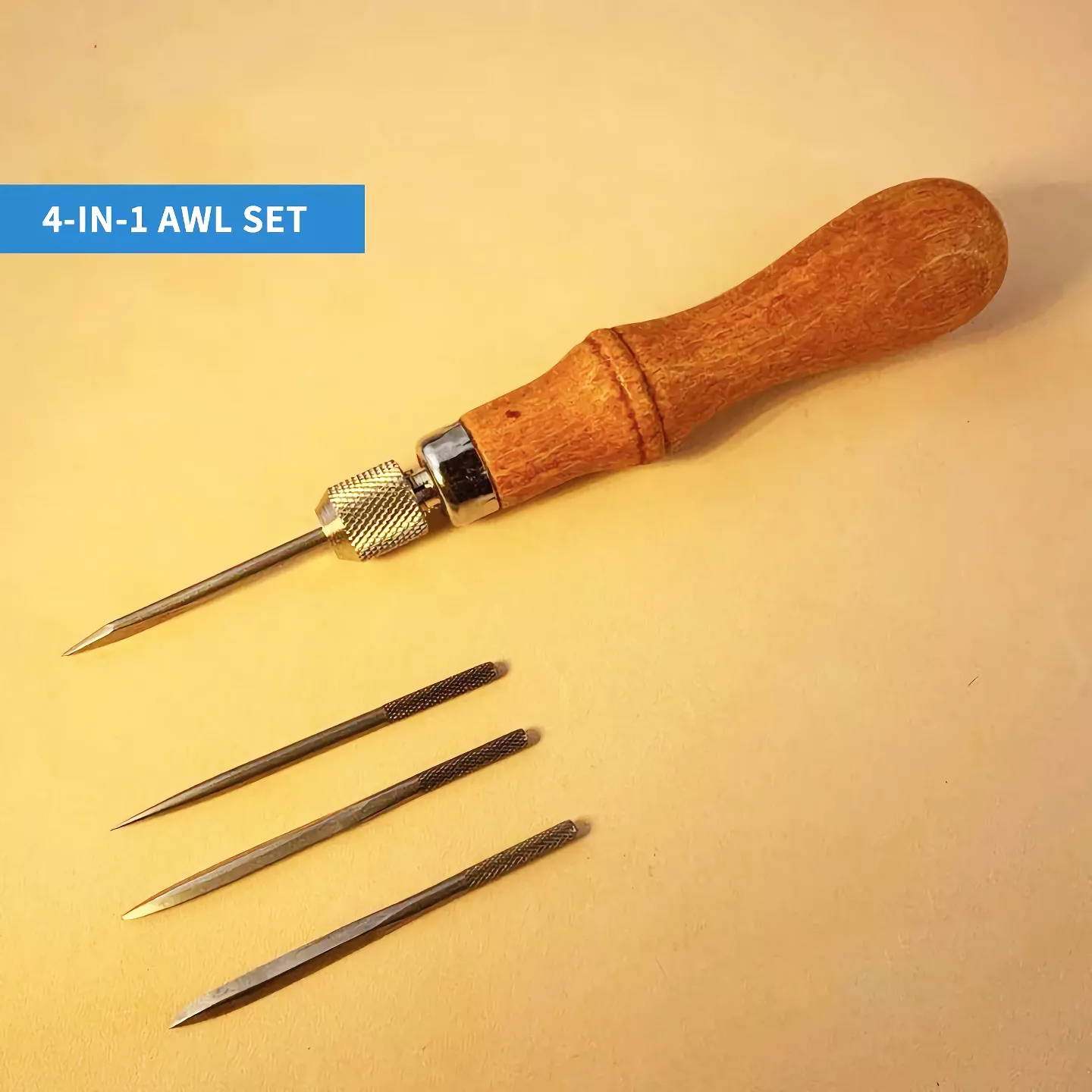 Leather Awl Tool Set for DIY Sewing and Stitching - Image 2