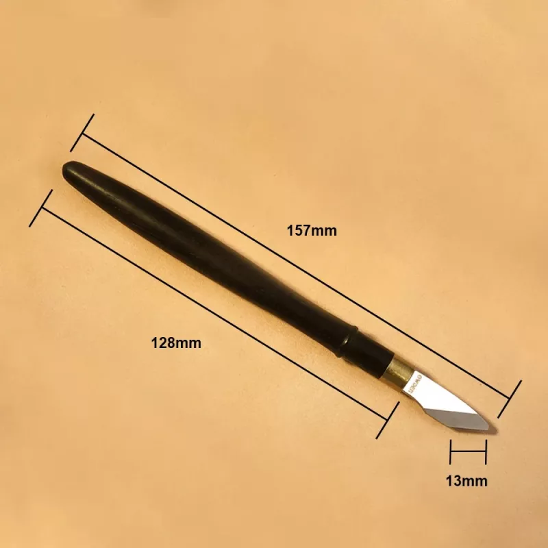 Ebony Handle Leather Carving Knife - Image 7