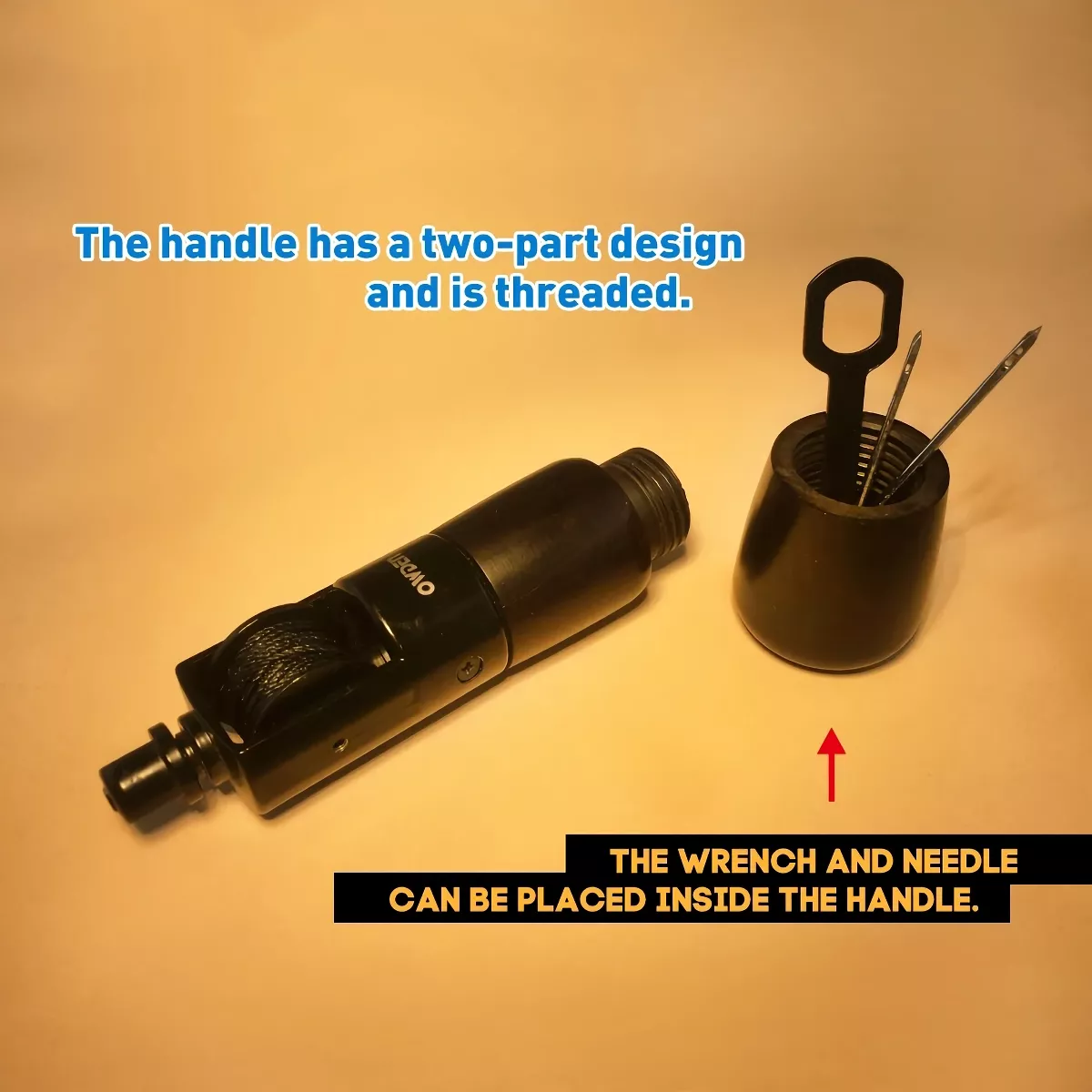 Leather Sewing Awl Tool Kit with Thread and Needle - Image 3