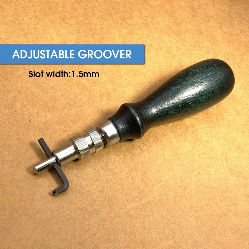 Adjustable Leather Edge Grooving Tool with 1.5mm Steel Tip - Image 2
