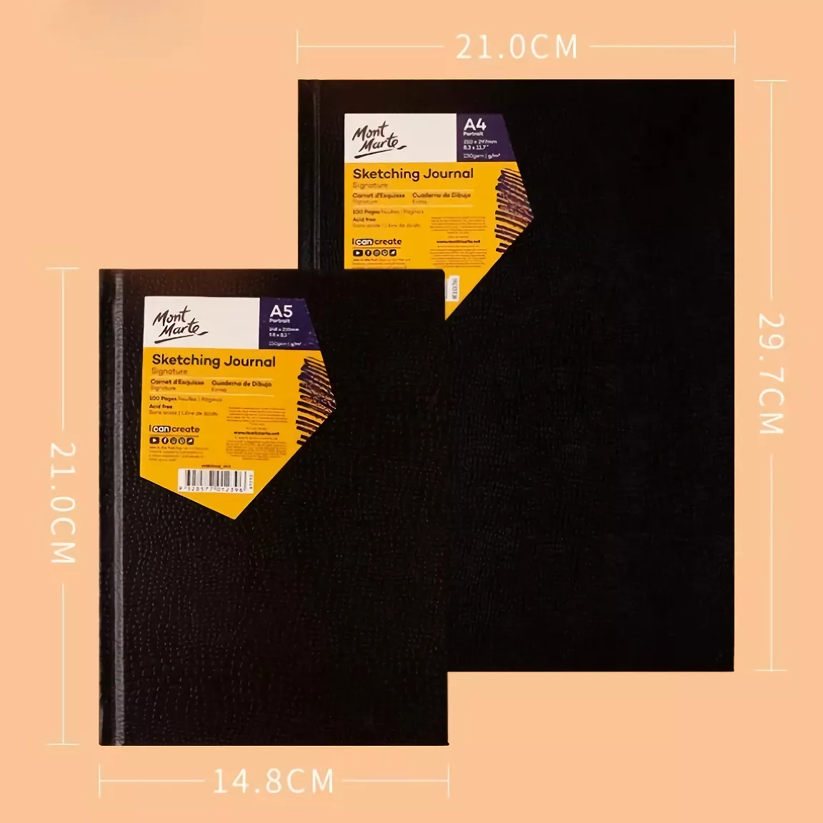 A4/A5 Black Hardcover Sketchbook with 150g Thick Paper - Image 6