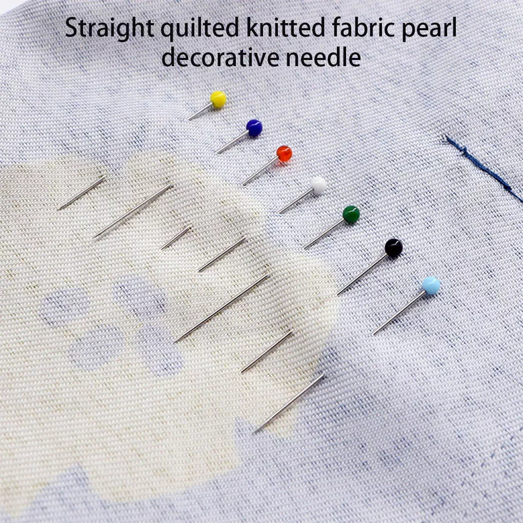 250Pcs Colorful Glass Head Pins for Sewing, Quilting, and DIY Crafts - Image 3