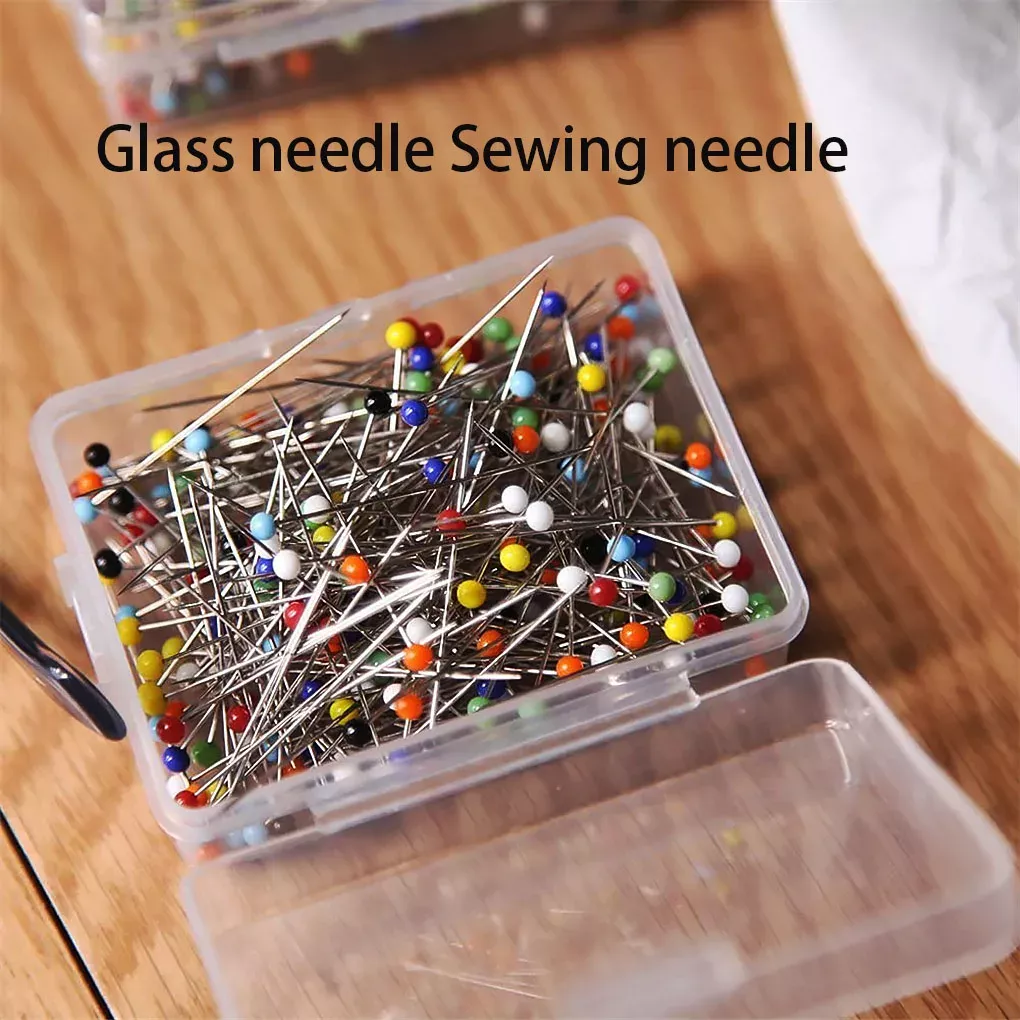 250Pcs Colorful Glass Head Pins for Sewing, Quilting, and DIY Crafts - Image 2
