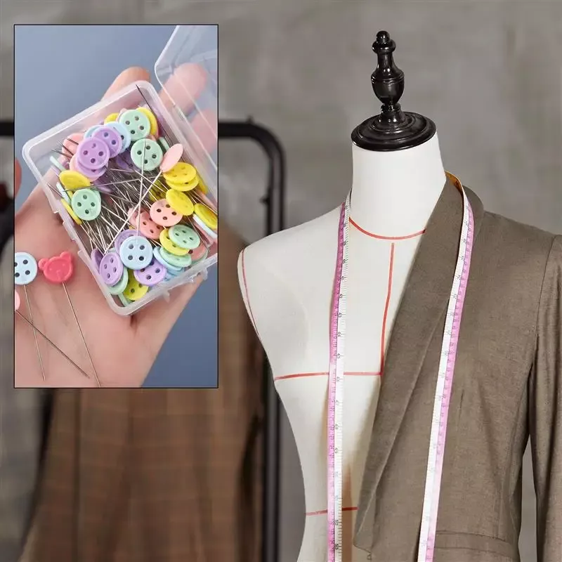 50pcs Colorful Sewing Pin Positioning Tool for DIY Sewing - Image 2