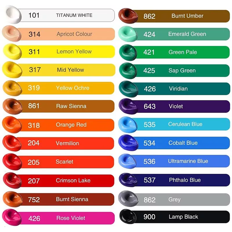 12/24 Colors Fabric Paint Set for Clothes with 6 Brushes, 1 Palette,Permanent Textile Puffy Paint Kit for Shoes, Canvas - Image 7