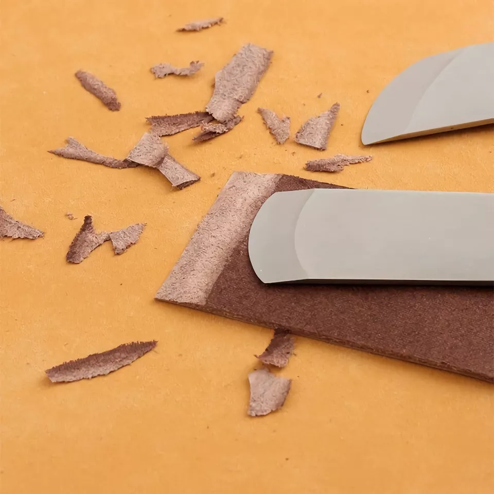 Ebony Leather Thinning Knife - High-Speed Steel Cutting Tool - Image 4