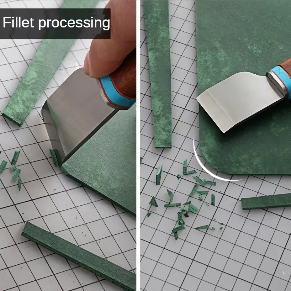 Sandalwood Leather Thinning and Cutting Knife - High-Speed Steel Blade - Image 5